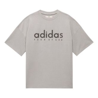 adidas x FEAR OF GOD ATHLETICS Oversized T-Shirt Asia Sizing Heather Grey JZ4894