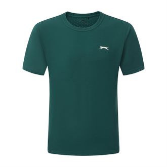 Slazenger Heren Geperforeerd Tennis T-shirt (Groen)