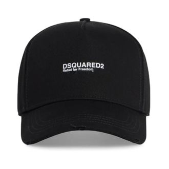 Dsquared2 Logo Baseball Cap - Heren - Petten - Zwart - ONE Size - Katoen - Accessoires