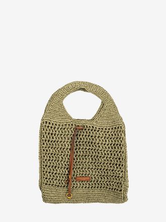 Gianni Chiarini Borsa Nefeli in crochet verde