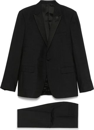 Lardini Completo con revers in raso - Nero