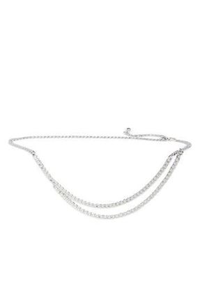 Linea Pelle Drape Waist Chain in Shiny Silver at Nordstrom Rack