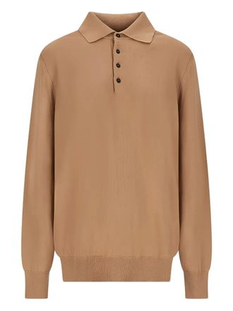 Canessa polo-neck sweater - Neutrals