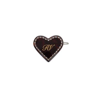 Roger Vivier Fermaglio per capelli a cuore - - Accessories - Donna - Marrone - ONE SIZE