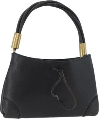 Gucci Pre-owned Handbags, female, Black, Size: ONE SIZE Pre-owned Vintage Shoulder Bag