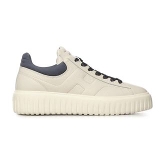 Hogan H-Stripes Sneakers - Heren - Sneakers - Beige - 44 EU - Leer - Schoenen