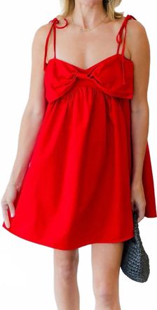 So Me Sleeveless Game Day Mini Dress In Red