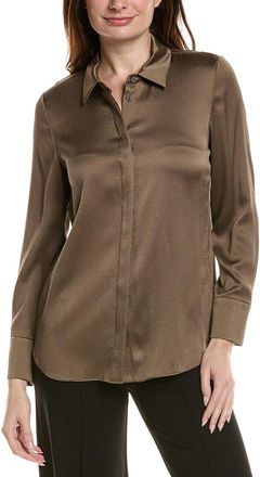 Lafayette 148 New York Scottie Silk-Blend Blouse