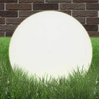 Berkfield Home LED Bowl Lamp Spherical 50 cm PMMA in White
