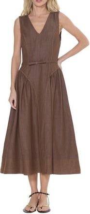 Ciebon Bruni Sleeveless Fit & Flare Dress in Brown at Nordstrom, Size X-Small