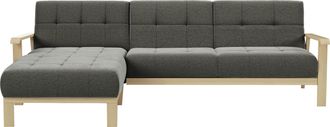 Sit&more Ecksofa »Billund L-Form« Armlehnen aus Buchenholz in natur, verschiedene Bezüge und Farben