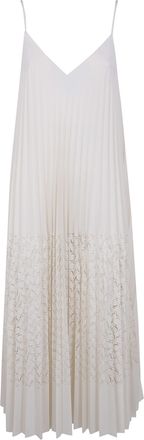 Avi&ugrave; Laser Plisse Midi Dress