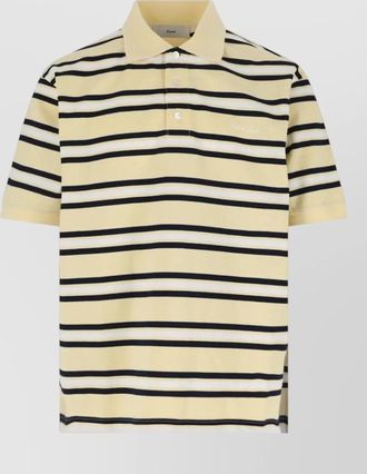 Dunst striped short-sleeve polo shirt