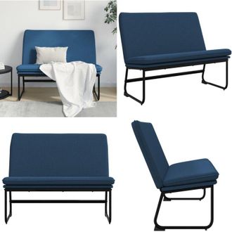 vidaXL Panca Blu 100x75x76 cm in Tessuto - Panca da giardino - Panca da casa