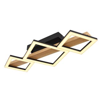 Globo Lighting Plaf&oacute;n - Dustin - Negro - Metal - Led - 67288d1