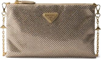 Prada Clutch mini con borchie - Toni neutri