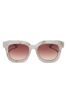 DIFF Eyewear 56mm Makay Square Sunglasses in Latte Tortoise Brown Gradient at Nordstrom Rack