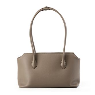 Generic Leather Large Underarm Shoulder Bags, Compatible For Women Shopping Tote Work Ladies Handbags(Grey)