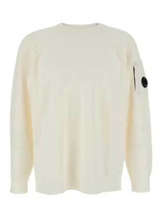 C.P. Company Off White Logo Sweaters