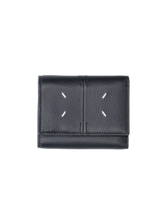 Maison Margiela Black Four Stitches Leather Wallet