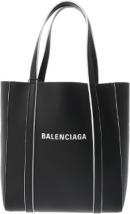 Balenciaga Black Leather Tote Bag (Pre-Owned)