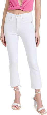 Veronica Beard Jean Womens Carly Kick Flare Raw Hem Jeans