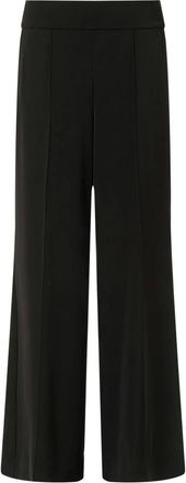Comma Broeken, Dames, Zwart, XL, Wijde broek
