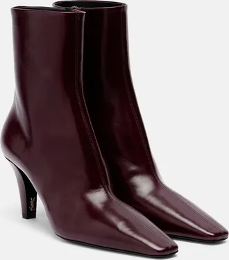 Saint Laurent Jill leather ankle boots