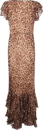 Rixo Ordinia Dress Mila Leopard Brown