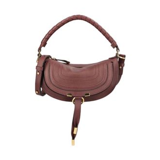 Chlo&eacute; Marcie Mini Leather Shoulder Bag - female - Chlo&eacute; - Handbags - Red - ONE SIZE - Bags