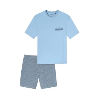 Schiesser Heren, Nachtkleding & Lounge, Blauw, Maat: 7XL Poliester