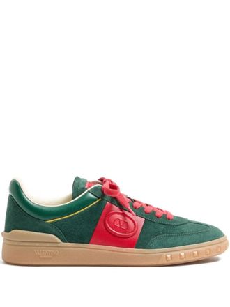 Valentino Garavani Green Lace Up Sneakers