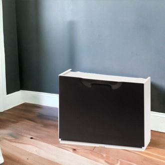 Dmora Estante De Zapatos Con 1 Puerta De Aleta De Polipropileno, Gabinete Modular Interior O Externo, 100% Made In Italy, 51x18h40 Cm, Color De Tortora - Dm