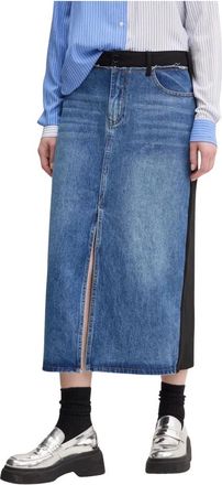 Desigual Mujer, Faldas, Azul, Talla: S