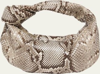 Bottega Veneta Mini Jodie Python Top-Handle Bag