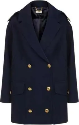 Elisabetta Franchi Mujer, Abrigos, Azul, Talla: XS