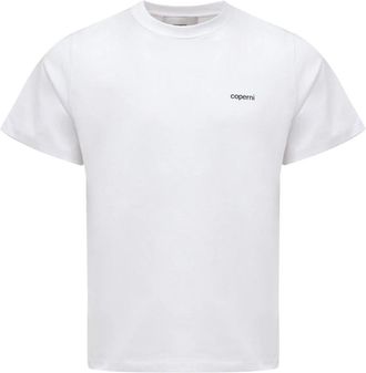 Coperni Logo Boxy T-Shirt - Dames - T-shirts - Wit - XL - Katoen - Tops