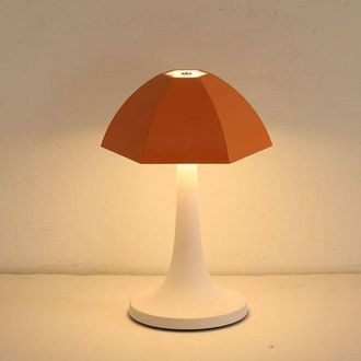 OEM Pantalla De L&aacute;mpara Acr&iacute;lica Creativa, L&aacute;mpara De Escritorio Led Regulable De Tres Colores, L&aacute;mpara De Escritorio Recargable, Naranja