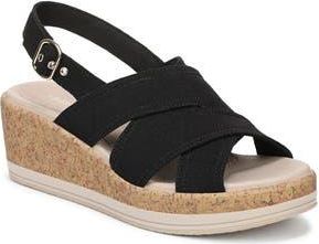 Life Stride Rye Slingback Sandal - Wide Widths Available in Black at Nordstrom Rack, Size 8.5