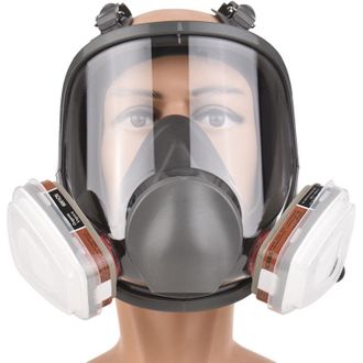 OEM Respirador Facial Completo Reutilizable 16 En 1 Para Gases Y Vapores Org&aacute;nicos Con Amplio Campo De Visi&oacute;n Para Pulido De Maquinaria, Soldadura, Pintur