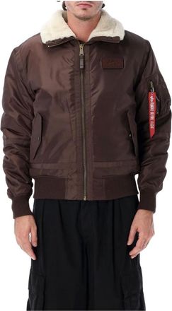 Alpha Industries B-15 III TT Bomber Jacket - - Jackets - Uomo - Marrone - M