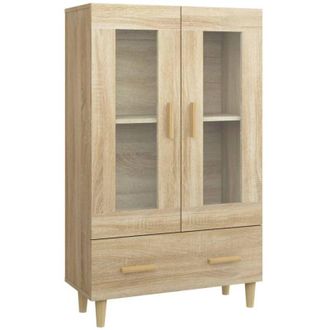vidaXL Aparador madera contrachapada color roble Sonoma 70x31x115 cm Vidaxl