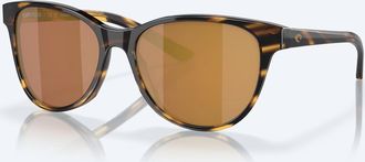 Costa Womens Catherine Polarized Sunglasses In Tortoise Gold Mirror