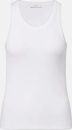 Vince Ribbed-knit jersey tank top