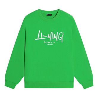 Li-Ning Anything Is Possible Graphic Sweatshirt Neon Green AWDSF75-3