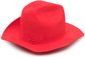 Ruslan Baginskiy Red Logo Fedora Hat