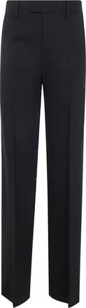 Ann Demeulemeester Flared Leg Comfort Broek - Dames - Straight fit broeken - Zwart - S - Wol - Broeken