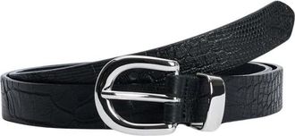 Sunflower Zwart Croc Patroon Riem - Heren - Riemen - Zwart - 95 CM - Accessoires