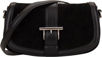 Alexander McQueen Alexander McQueen, Cross Body Bags, female, Black, Size: ONE SIZE Suede Shoulder Bag