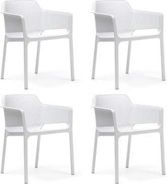 Nardi Net Armlehnstuhl 4 x, weiss